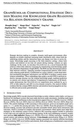 GRAPHSCHOLAR: COMPOSITIONAL STRATEGIC DECISION MAKING FOR KNOWLEDGE GRAPH REASONING VIA RELATION-DEPENDENCY GRAPHS